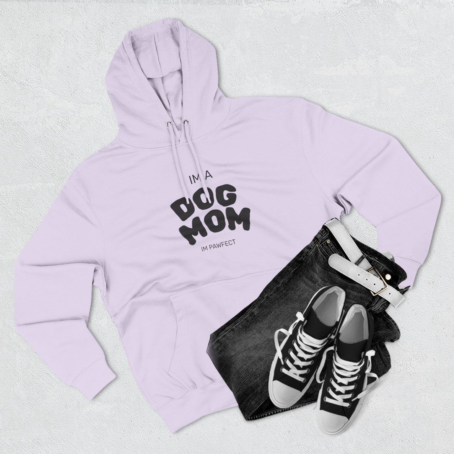 Dog Mom Hoodie — "I’m a Dog Mom" Fleece Pullover for Pet Lovers - Pawfectly Yours
