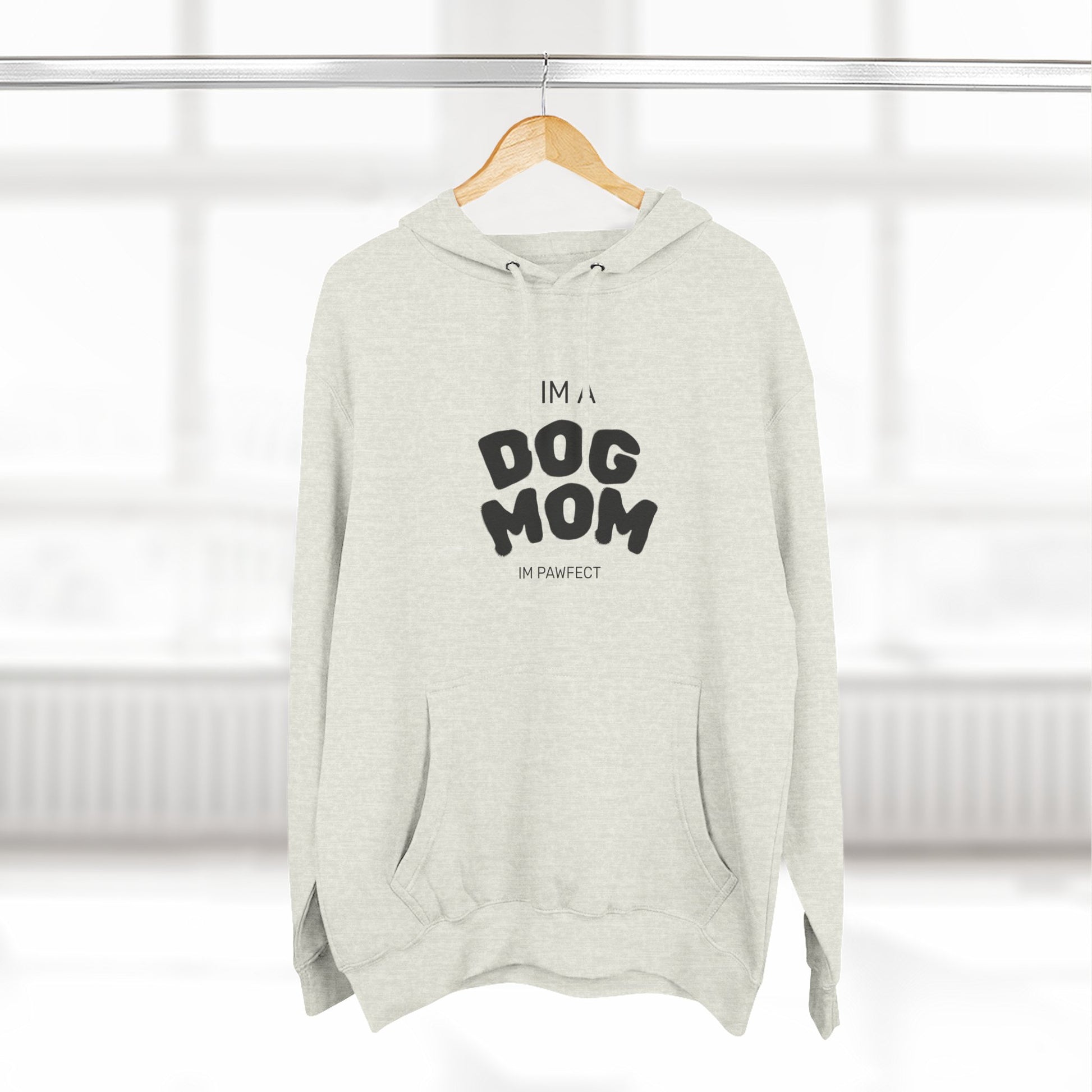 Dog Mom Hoodie — "I’m a Dog Mom" Fleece Pullover for Pet Lovers - Pawfectly Yours