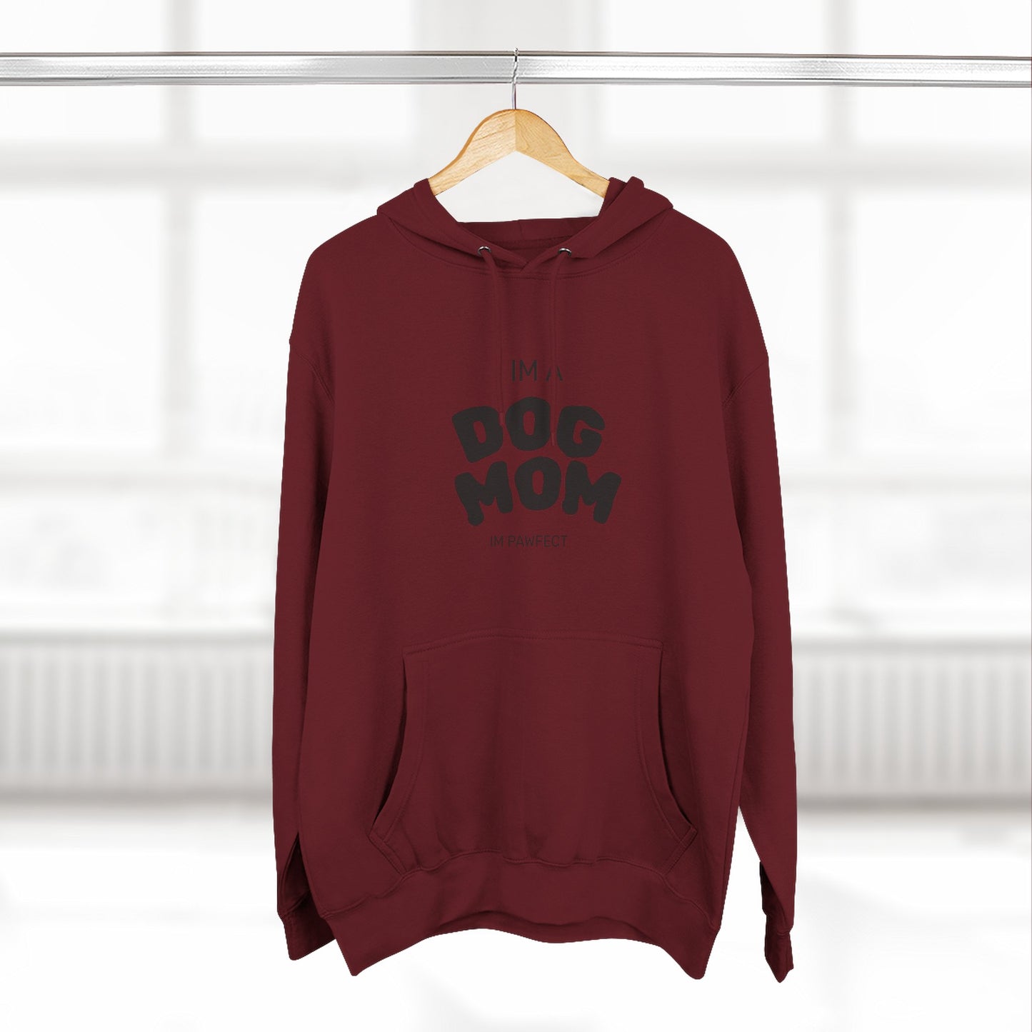 Dog Mom Hoodie — "I’m a Dog Mom" Fleece Pullover for Pet Lovers - Pawfectly Yours