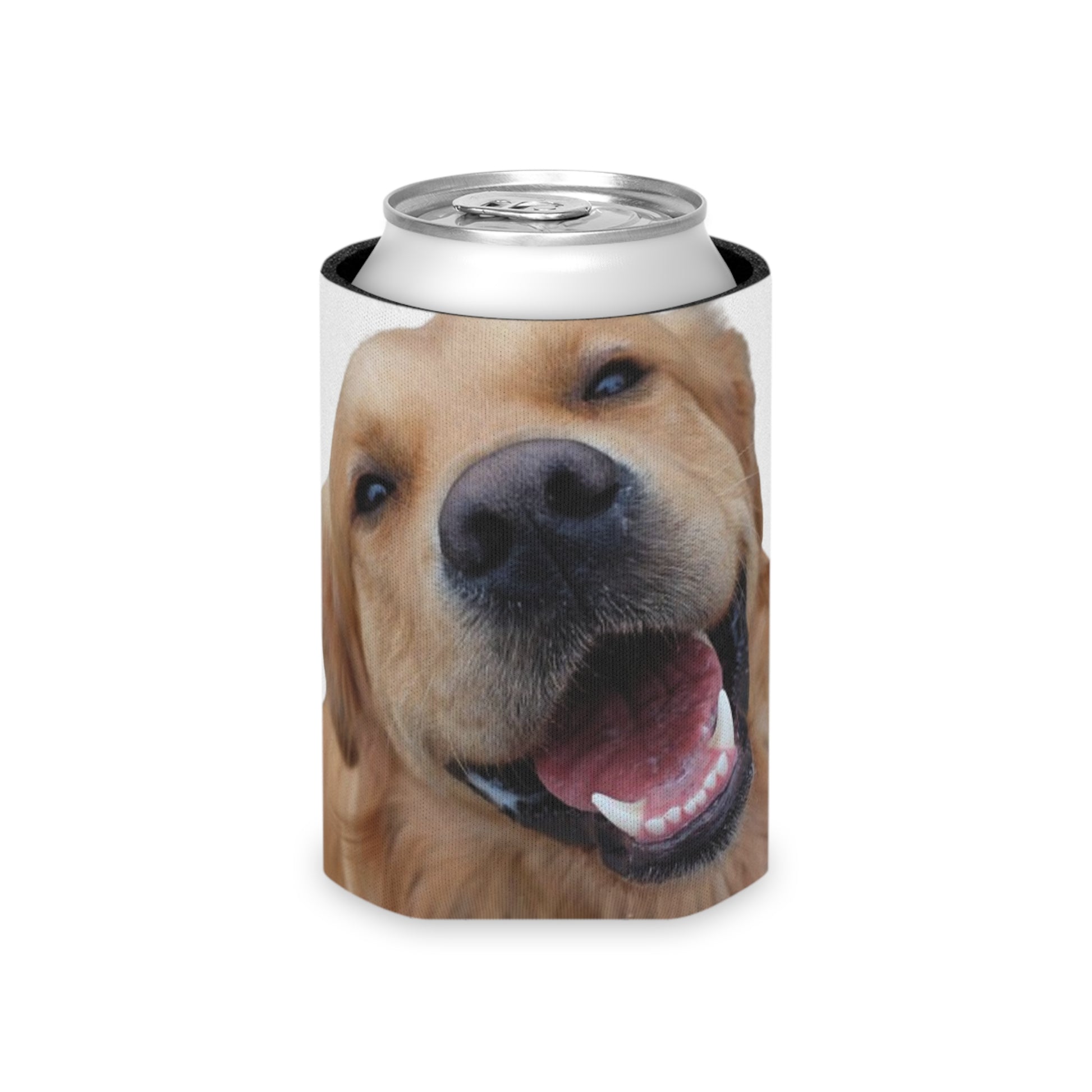 Can Cooler — Cute Paw Print & Smiling Dog Beverage Koozie - Pawfectly Yours