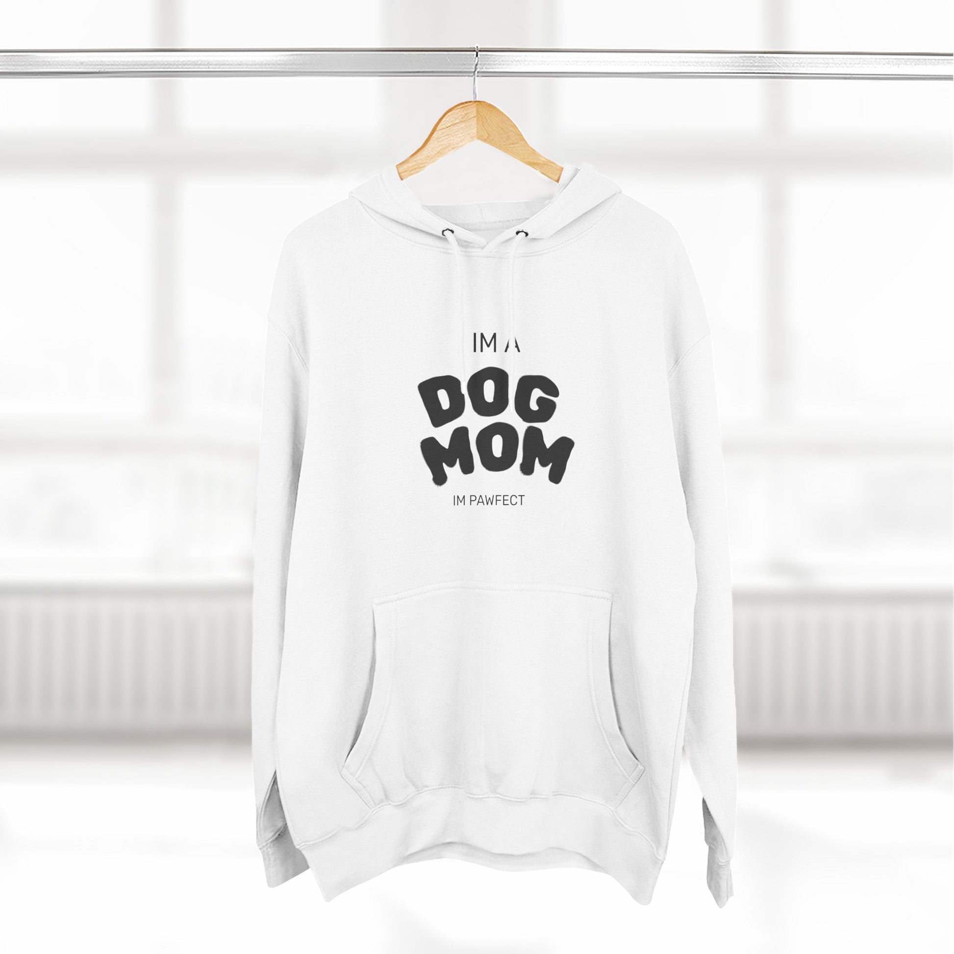 Dog Mom Hoodie — "I’m a Dog Mom" Fleece Pullover for Pet Lovers - Pawfectly Yours