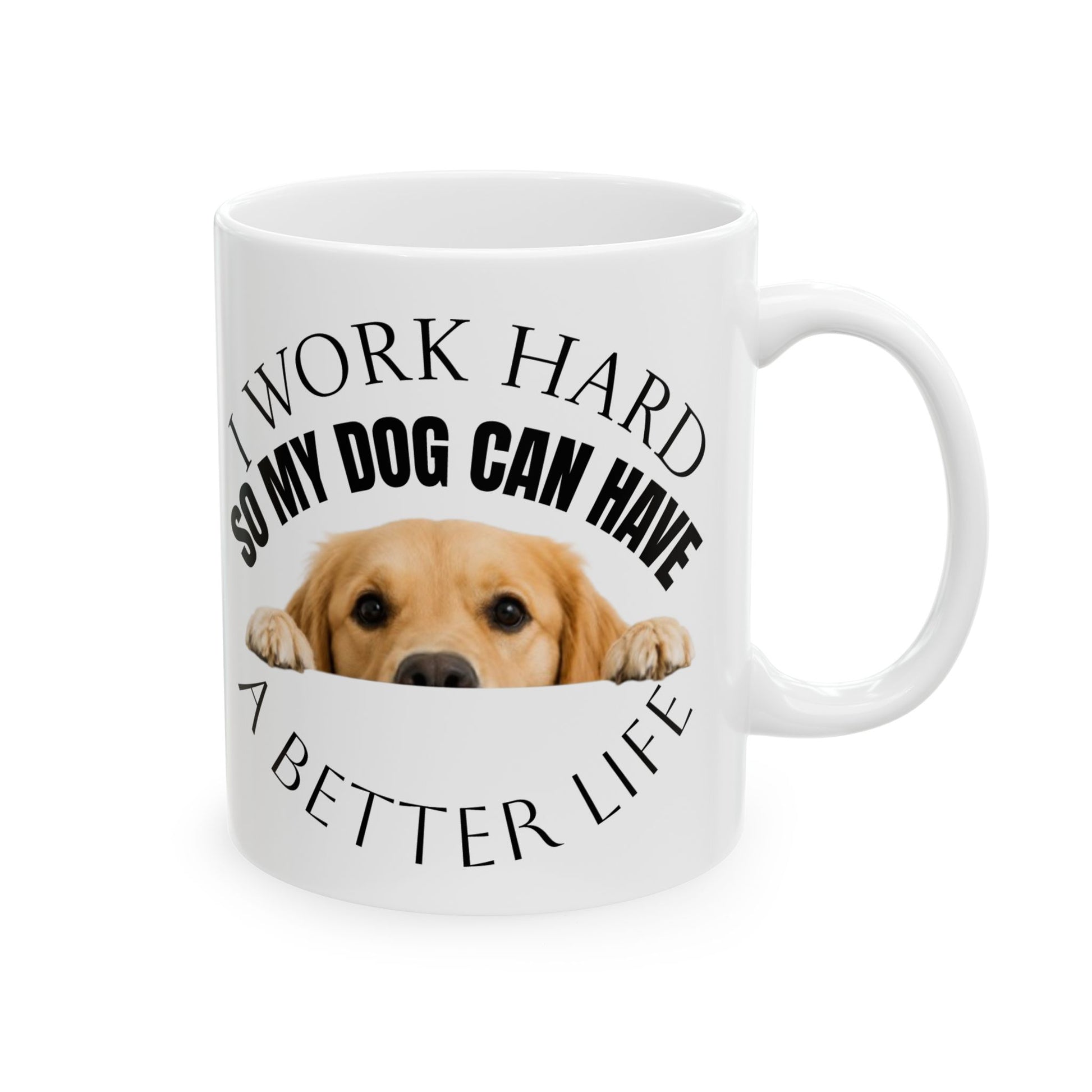 Cute Dog Peeking Coffee Mug – Dog Lover Gift - Pawfectly Yours