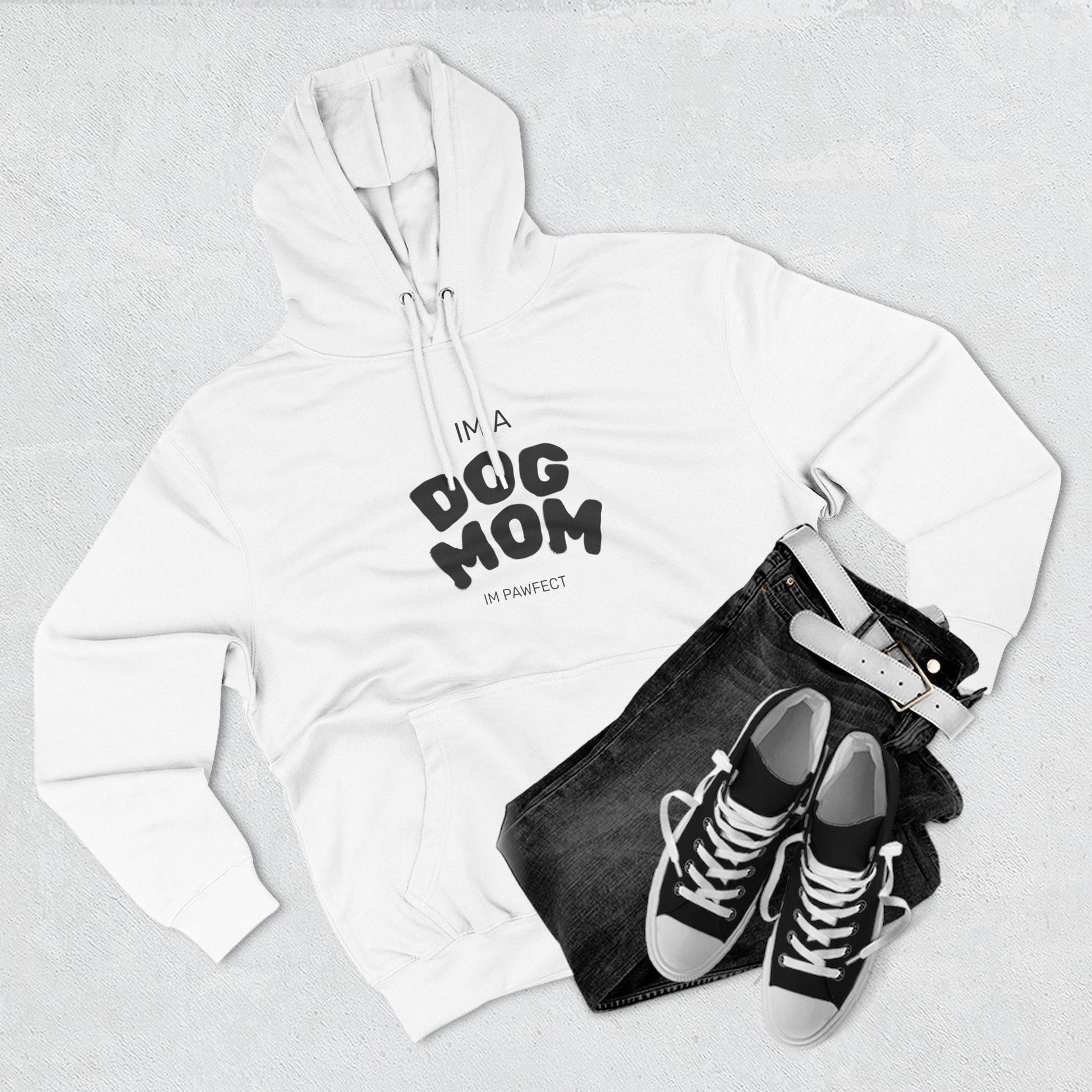 Dog Mom Hoodie — "I’m a Dog Mom" Fleece Pullover for Pet Lovers - Pawfectly Yours
