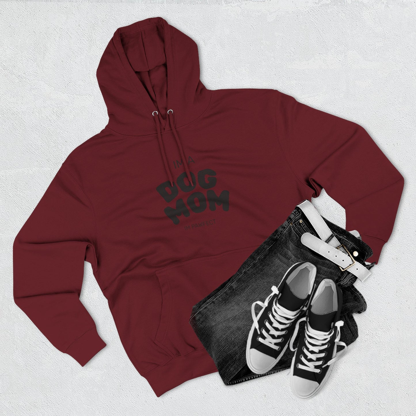 Dog Mom Hoodie — "I’m a Dog Mom" Fleece Pullover for Pet Lovers - Pawfectly Yours