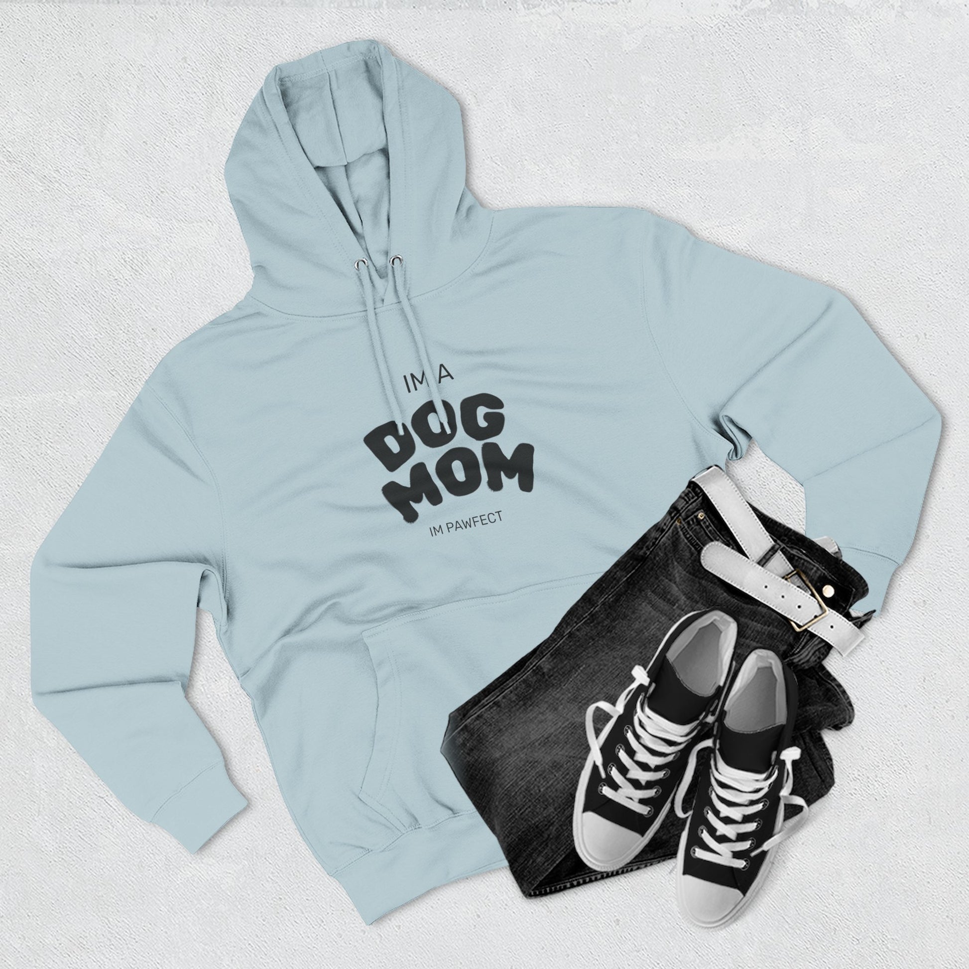 Dog Mom Hoodie — "I’m a Dog Mom" Fleece Pullover for Pet Lovers - Pawfectly Yours