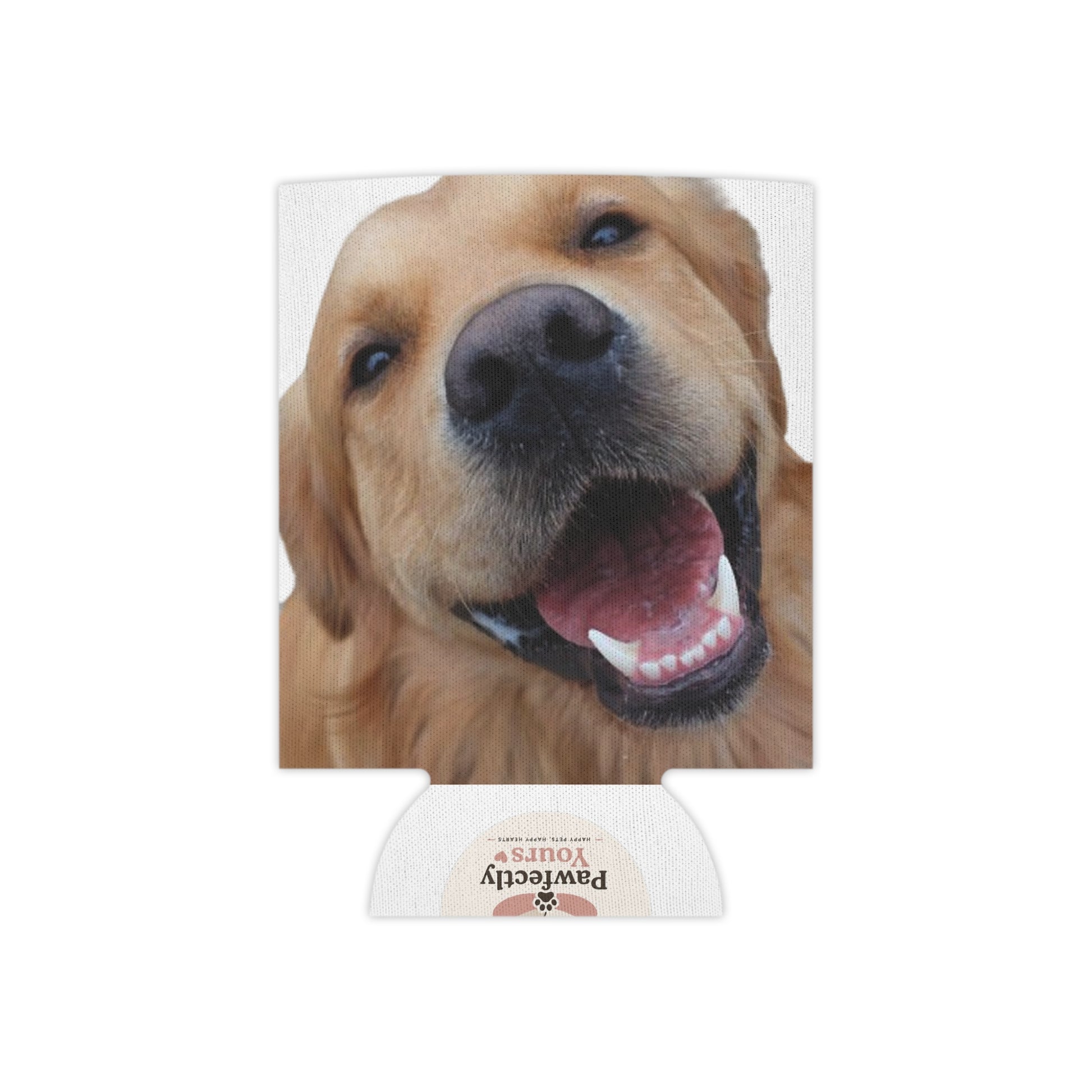 Can Cooler — Cute Paw Print & Smiling Dog Beverage Koozie - Pawfectly Yours