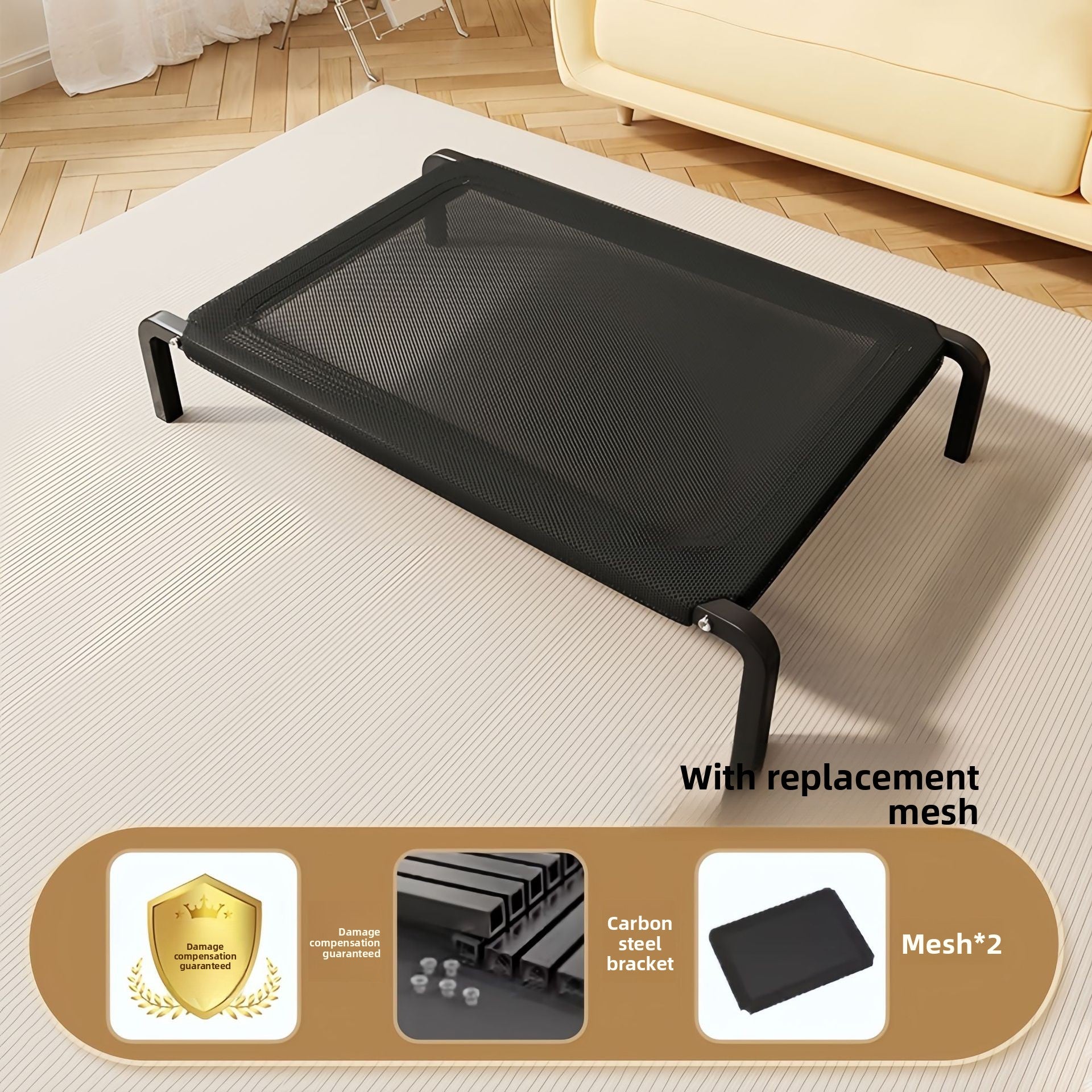 Pawfys Portable Dog Bed with Mesh Design - Pawfectly Yours