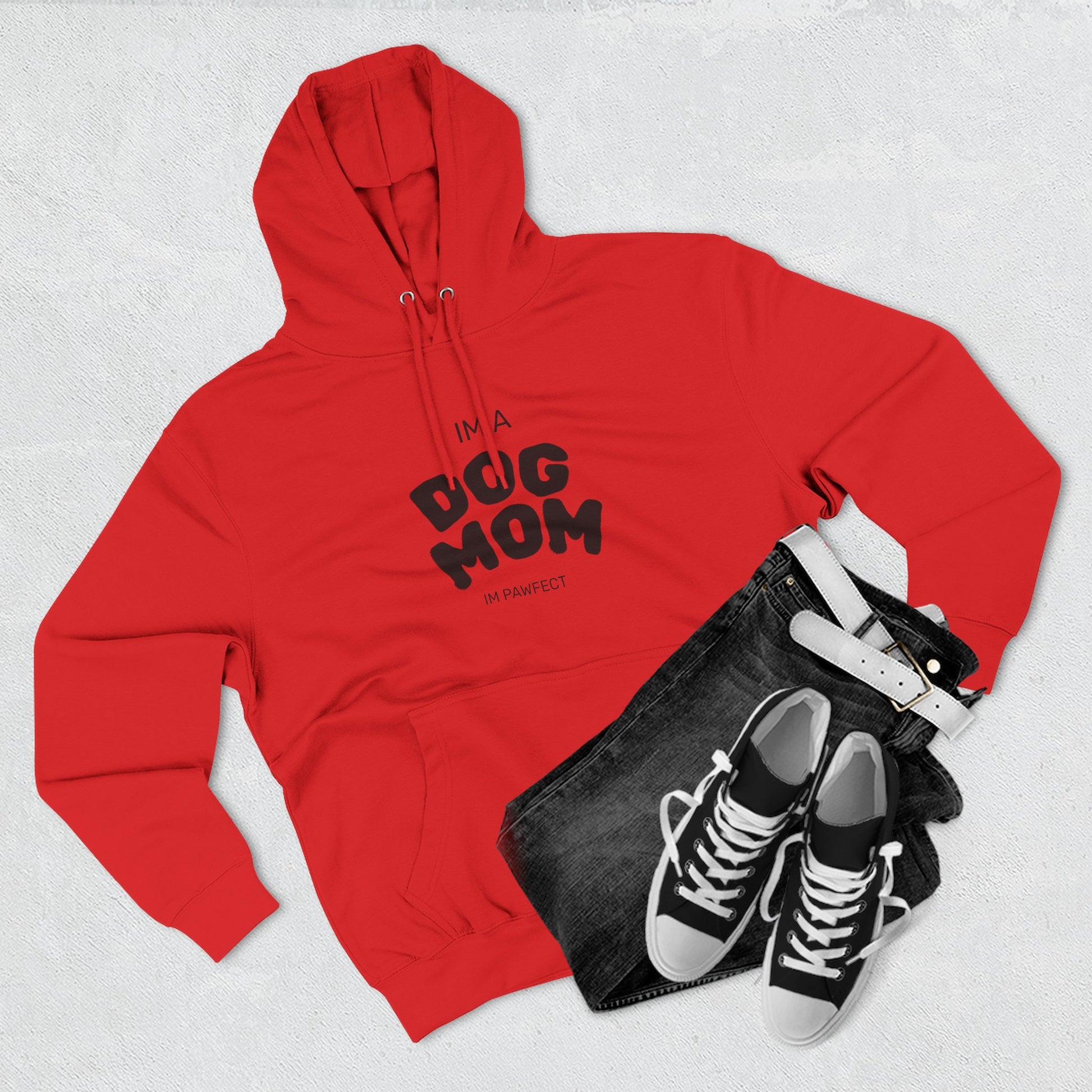 Dog Mom Hoodie — "I’m a Dog Mom" Fleece Pullover for Pet Lovers - Pawfectly Yours