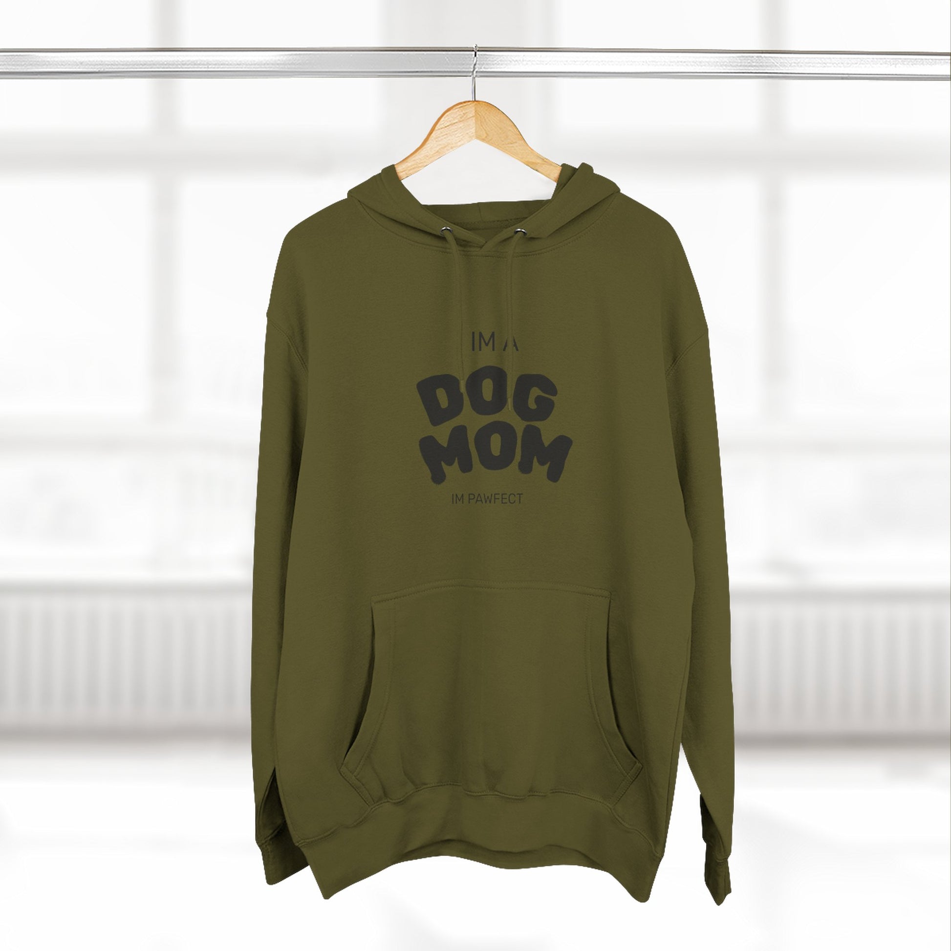 Dog Mom Hoodie — "I’m a Dog Mom" Fleece Pullover for Pet Lovers - Pawfectly Yours