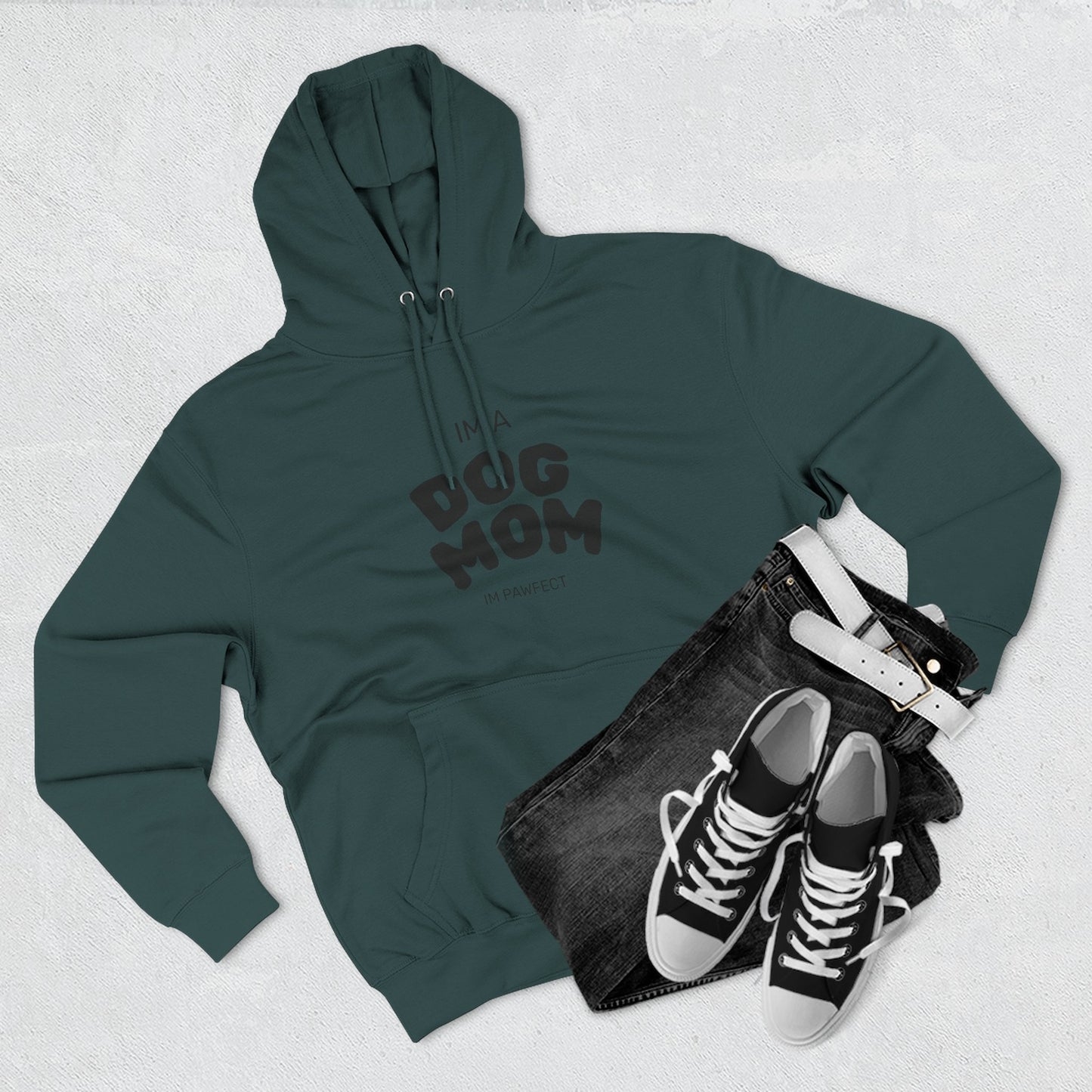 Dog Mom Hoodie — "I’m a Dog Mom" Fleece Pullover for Pet Lovers - Pawfectly Yours