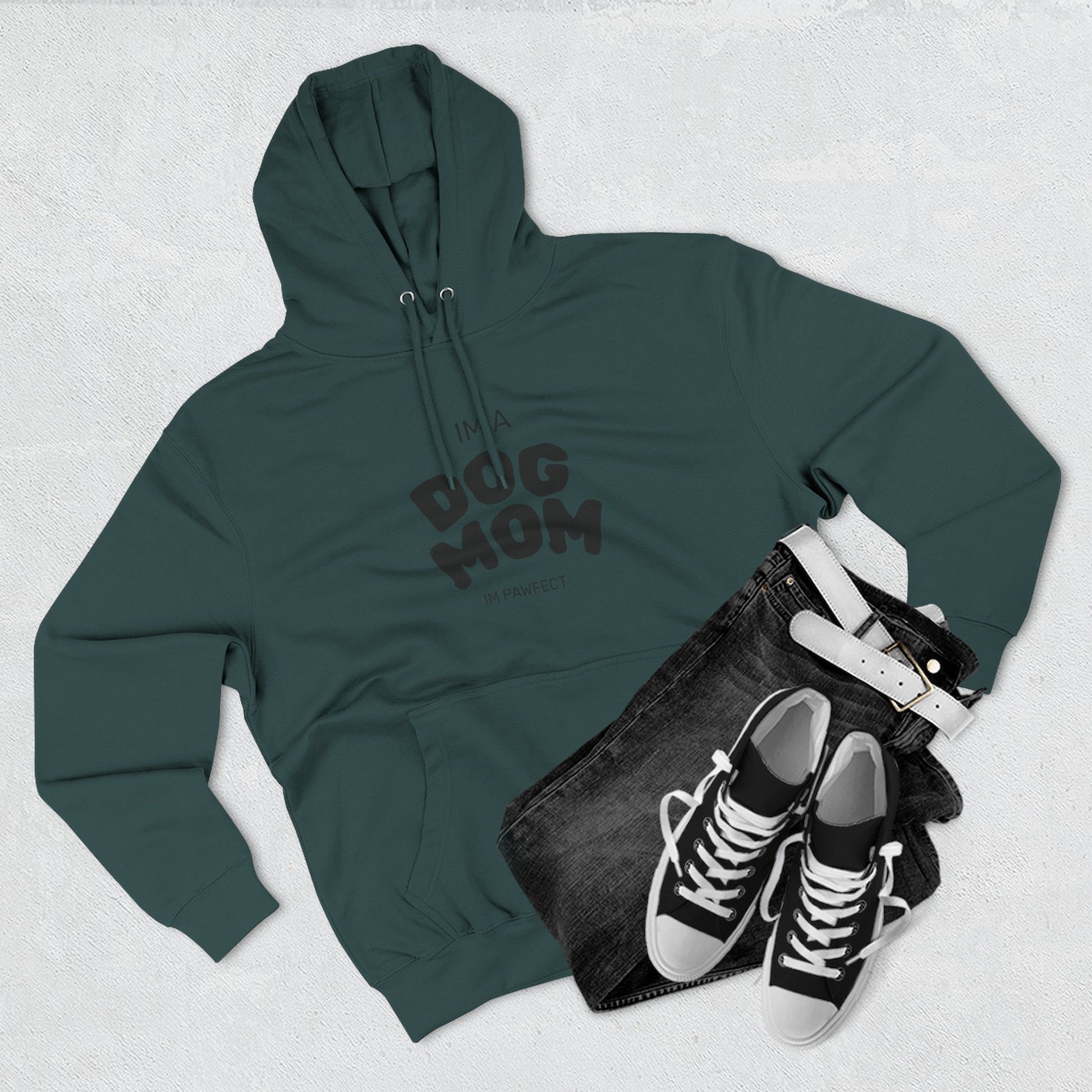 Dog Mom Hoodie — "I’m a Dog Mom" Fleece Pullover for Pet Lovers - Pawfectly Yours