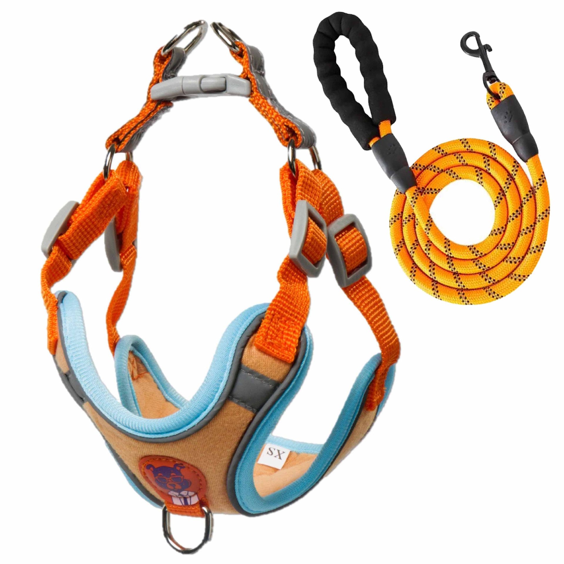 Pawfys Adjustable Reflective Dog Harness and Leash Set - Pawfectly Yours