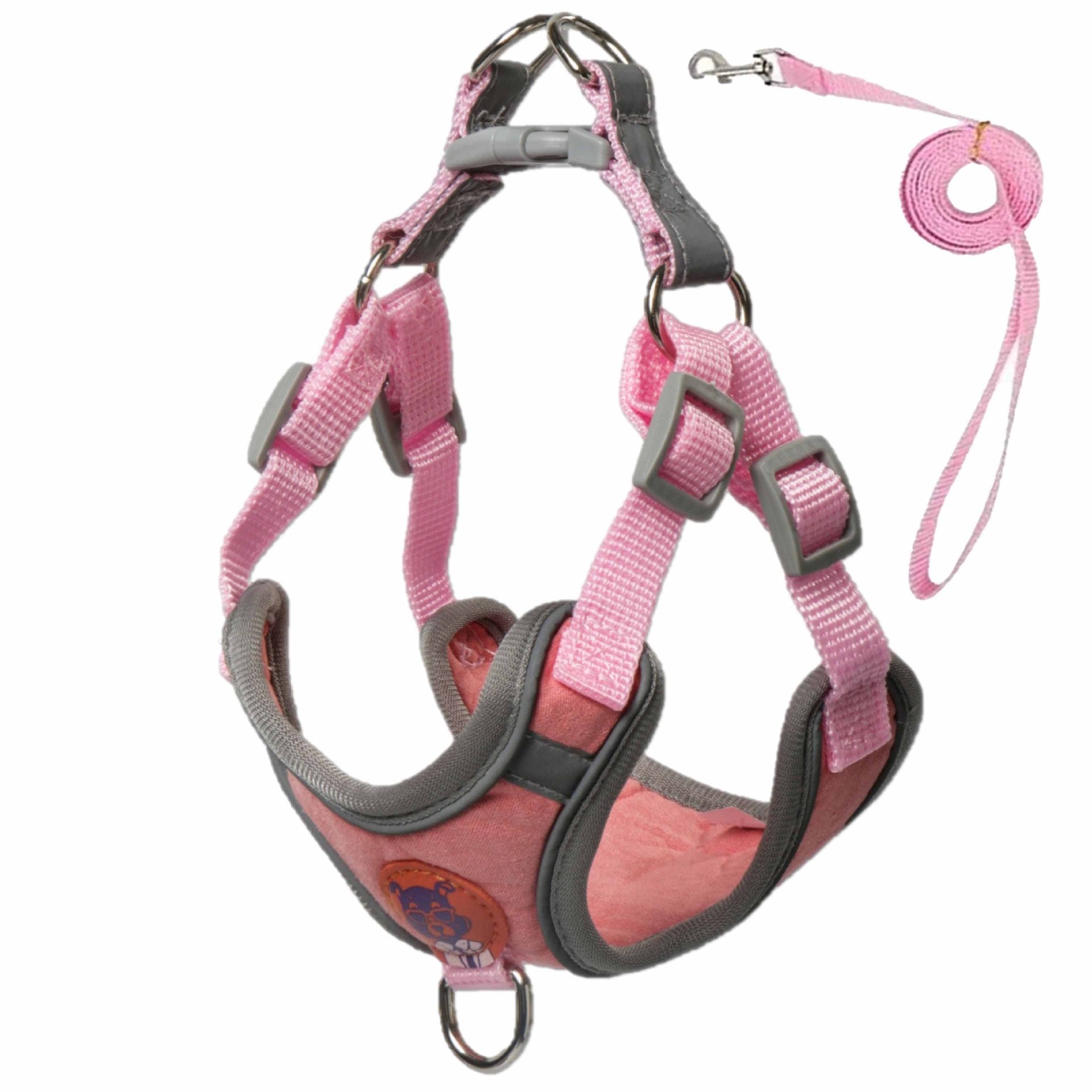 Pawfys Adjustable Reflective Dog Harness and Leash Set - Pawfectly Yours