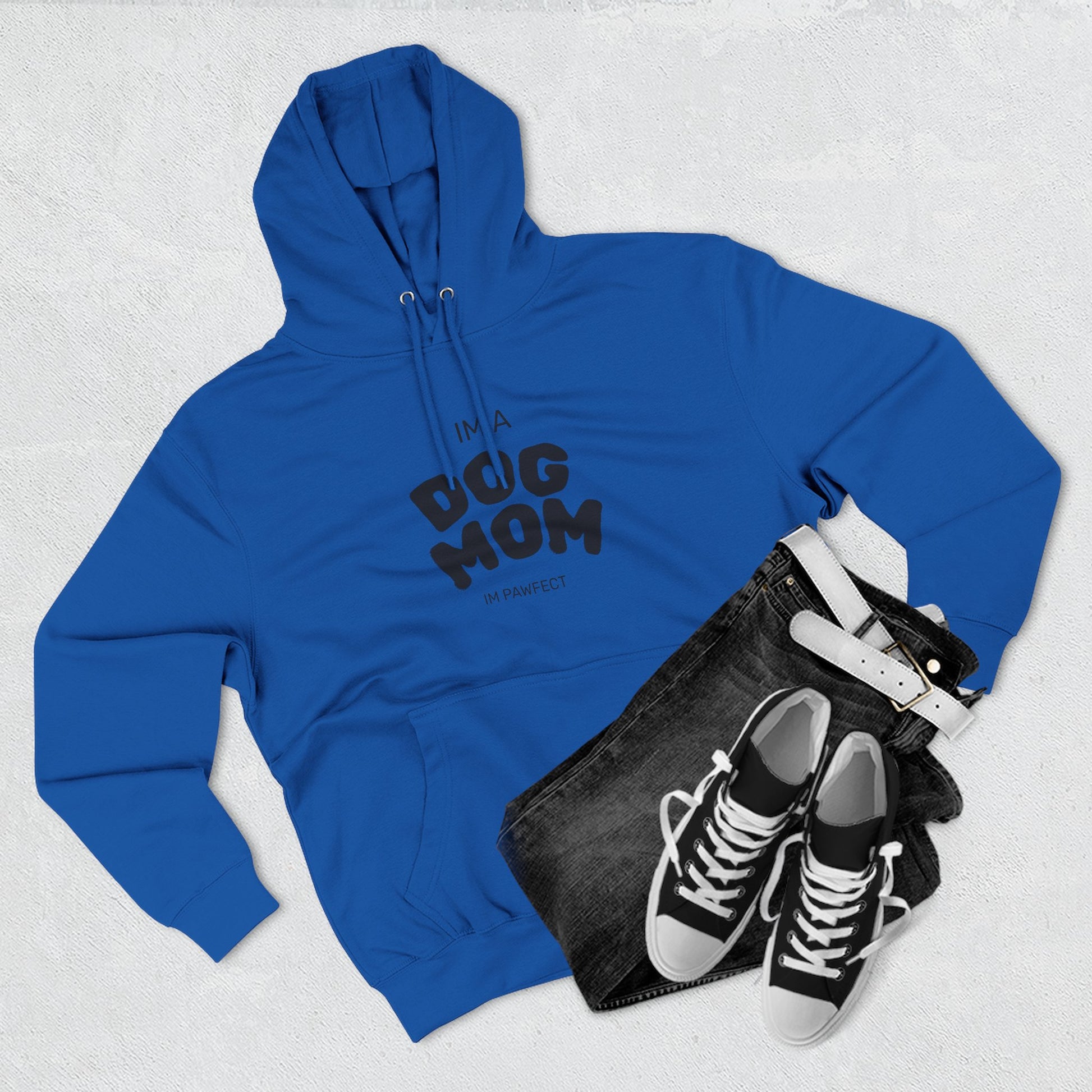 Dog Mom Hoodie — "I’m a Dog Mom" Fleece Pullover for Pet Lovers - Pawfectly Yours