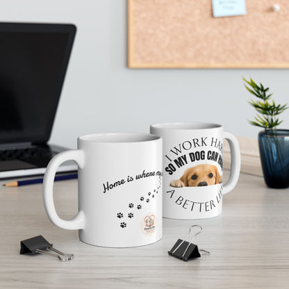 Cute Dog Peeking Coffee Mug – Dog Lover Gift - Pawfectly Yours