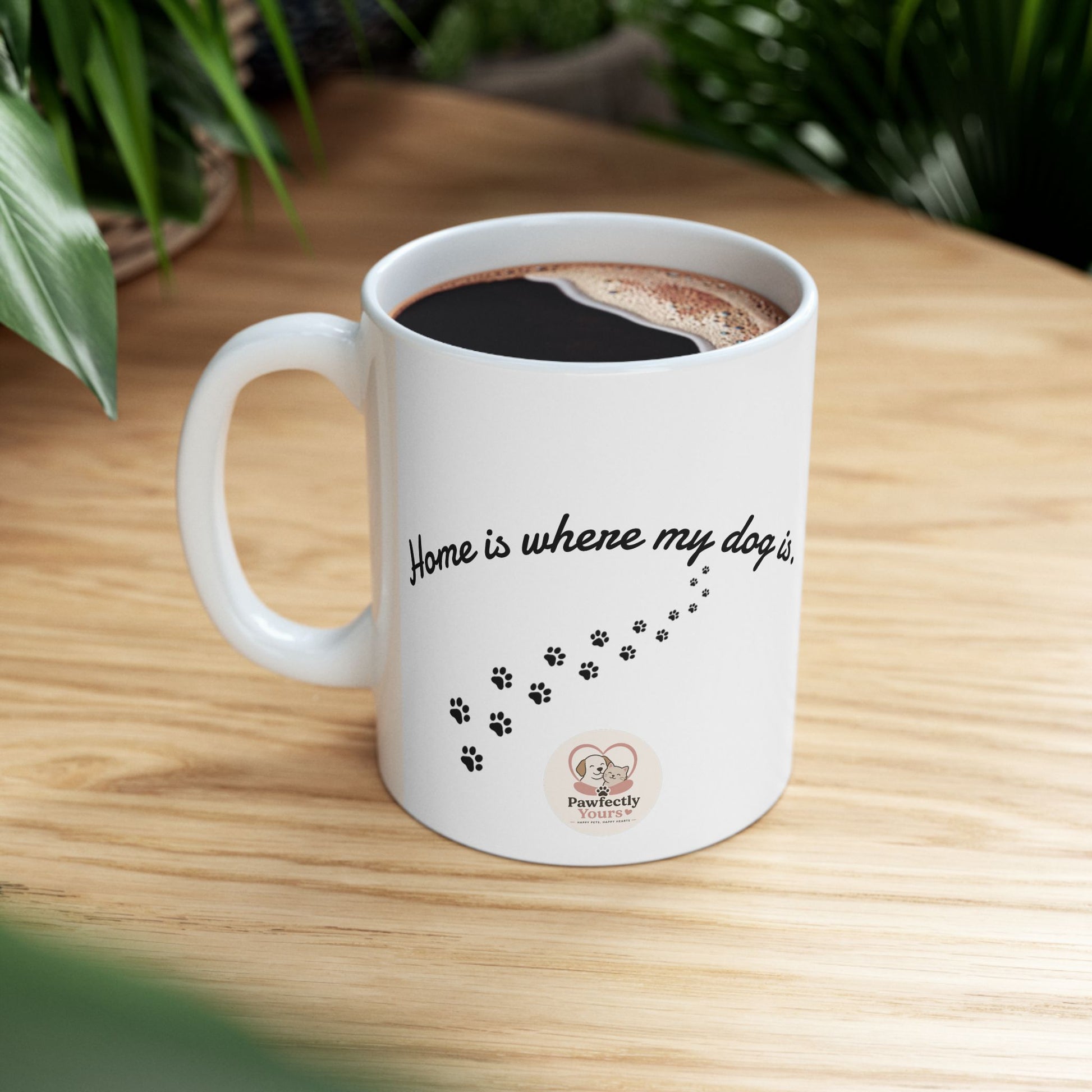 Cute Dog Peeking Coffee Mug – Dog Lover Gift - Pawfectly Yours