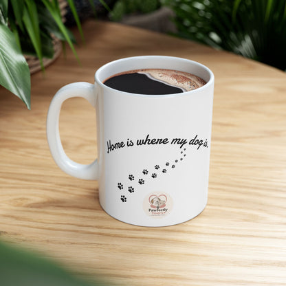 Cute Dog Peeking Coffee Mug – Dog Lover Gift - Pawfectly Yours
