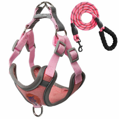Pawfys Adjustable Reflective Dog Harness and Leash Set - Pawfectly Yours